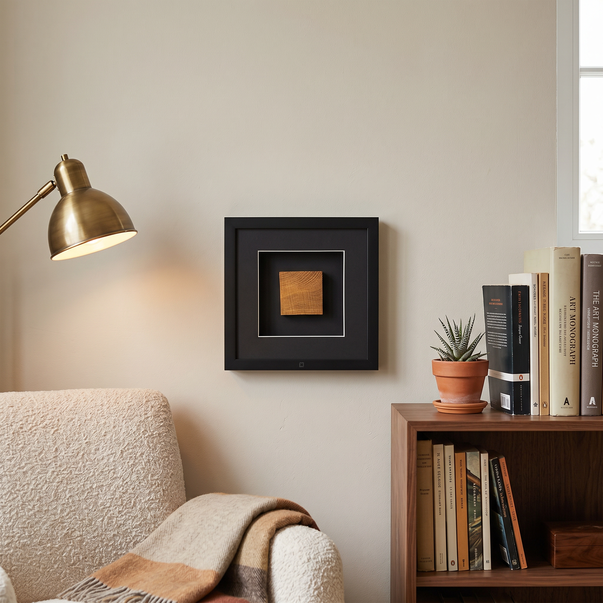 Wandbild NOBLE WOOD square (27×27 cm)