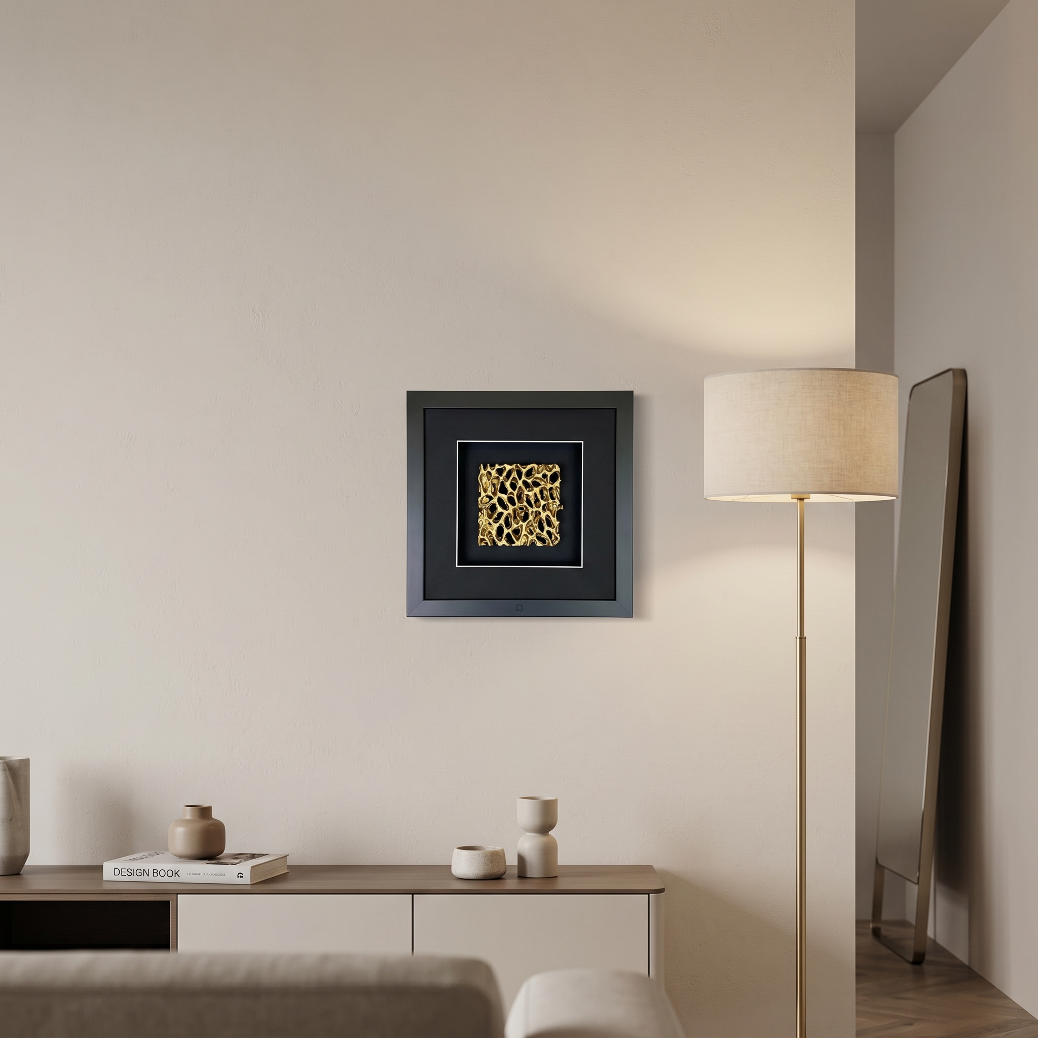 Wandbild MAGIC GOLD square (27×27 cm)