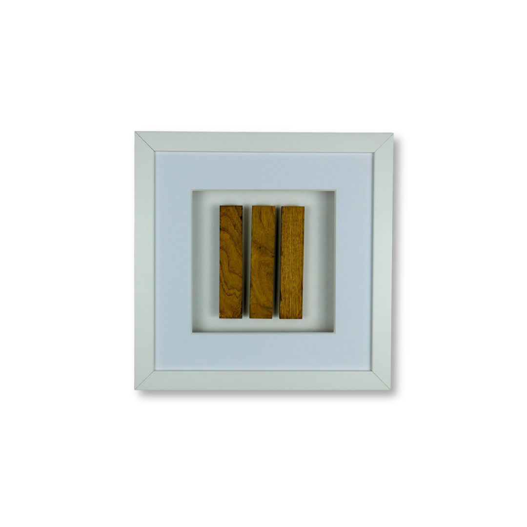 Wandbild LIMITED Trio Oak (27x27 cm)