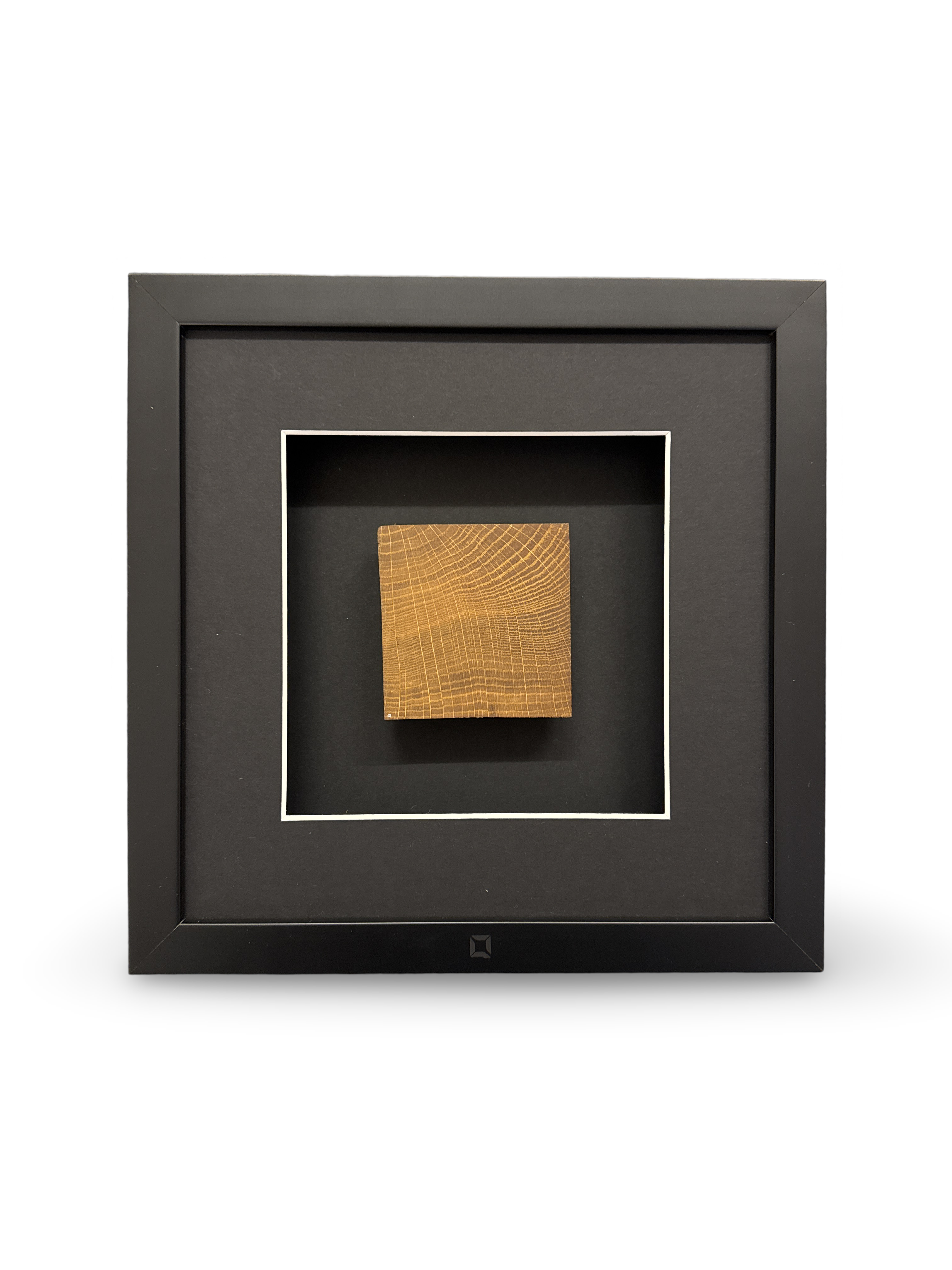 Wandbild OAK Holz Eiche quadratisch 27cm