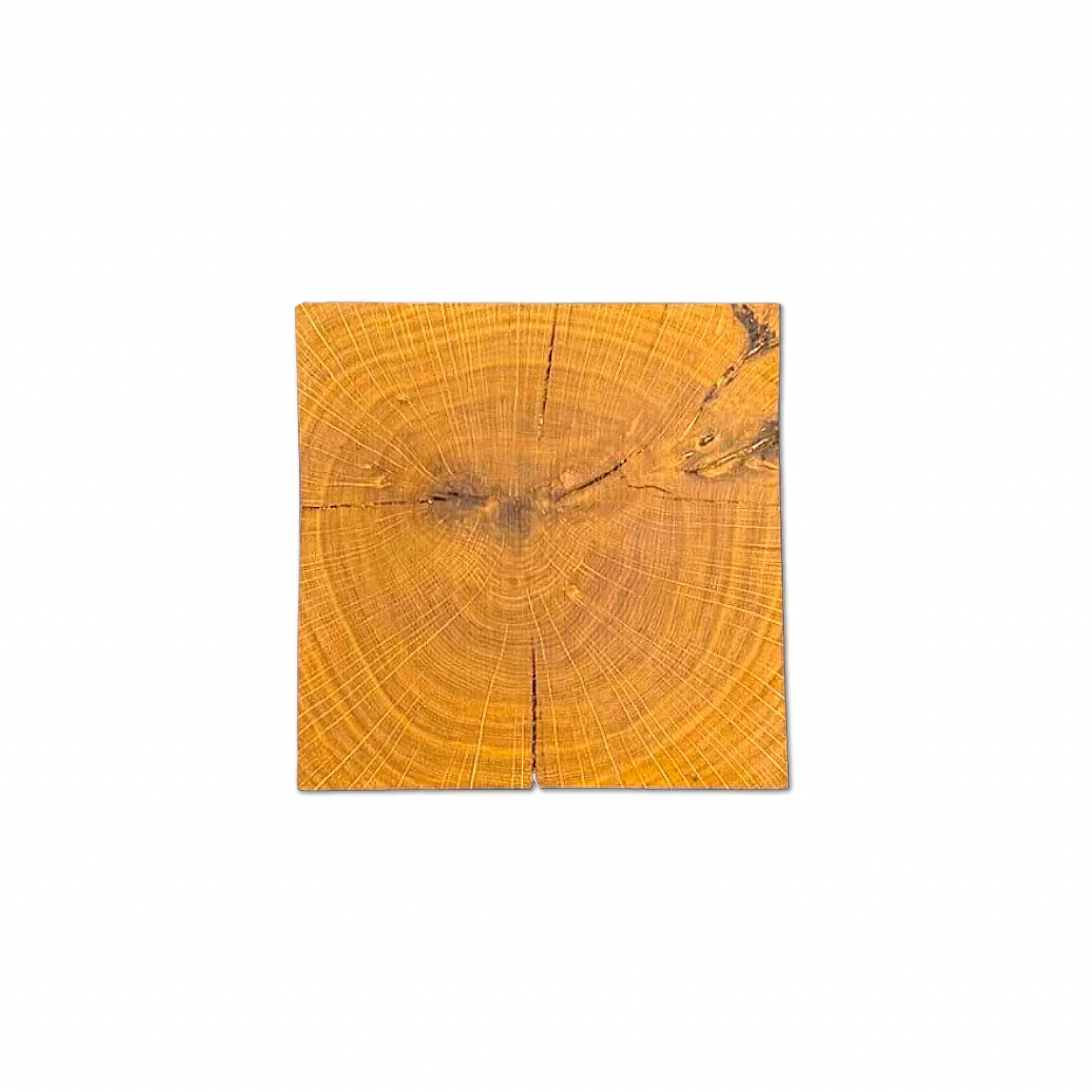 Quadratwerk Inlay NOBLE WOOD square 58 cm magnetisches Wechselmotiv für 3D Wandbild