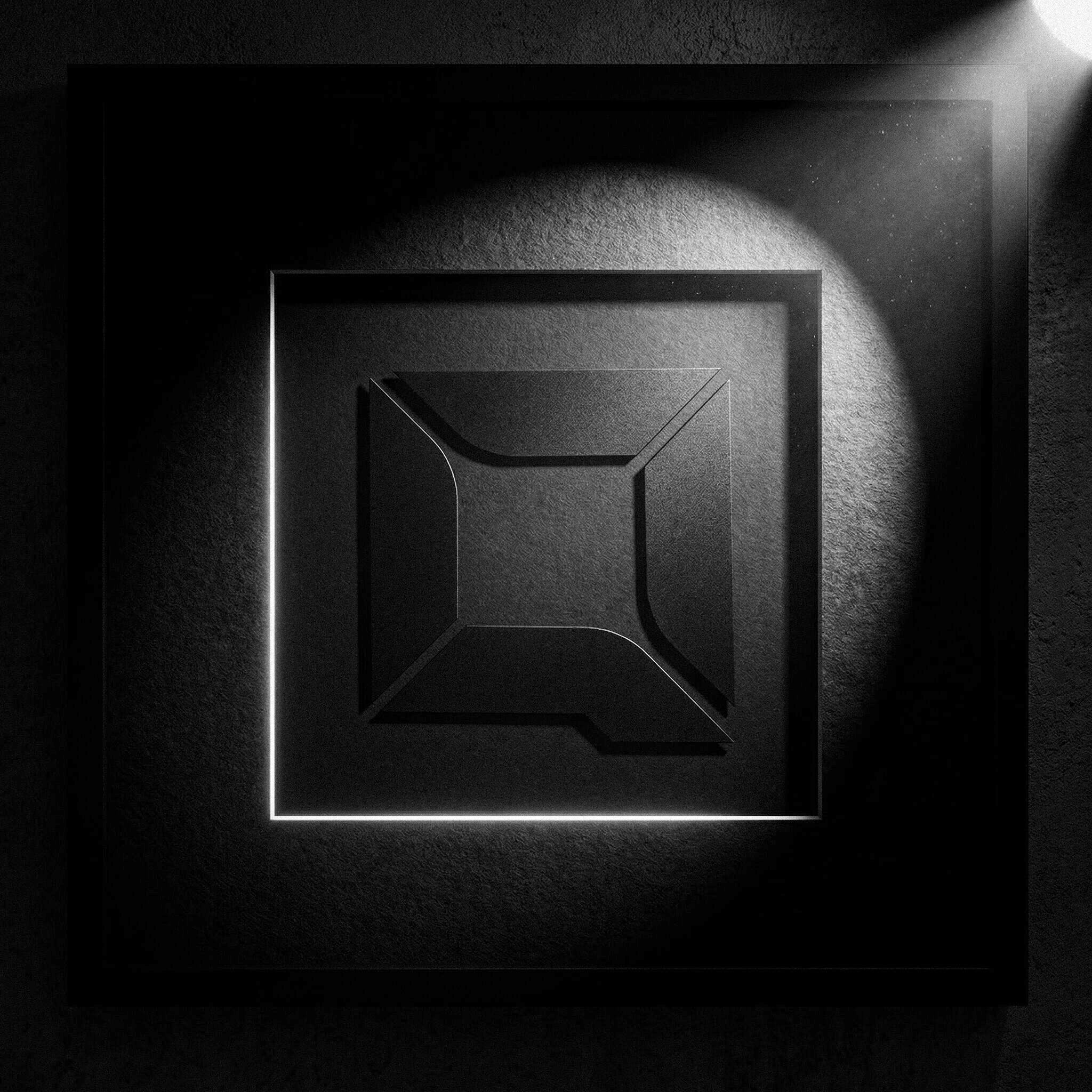 Quadratwerk Gold Silber Inlays und individuelle Logo-Wandbilder – Marken-Inlays handgefertigt Deutschland