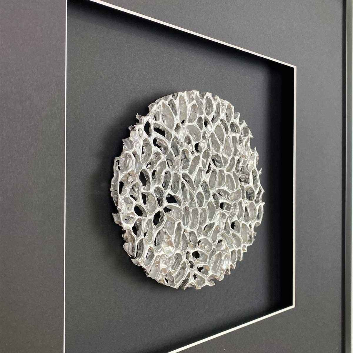 Wandbild MAGIC SILVER circle (58x58 cm)