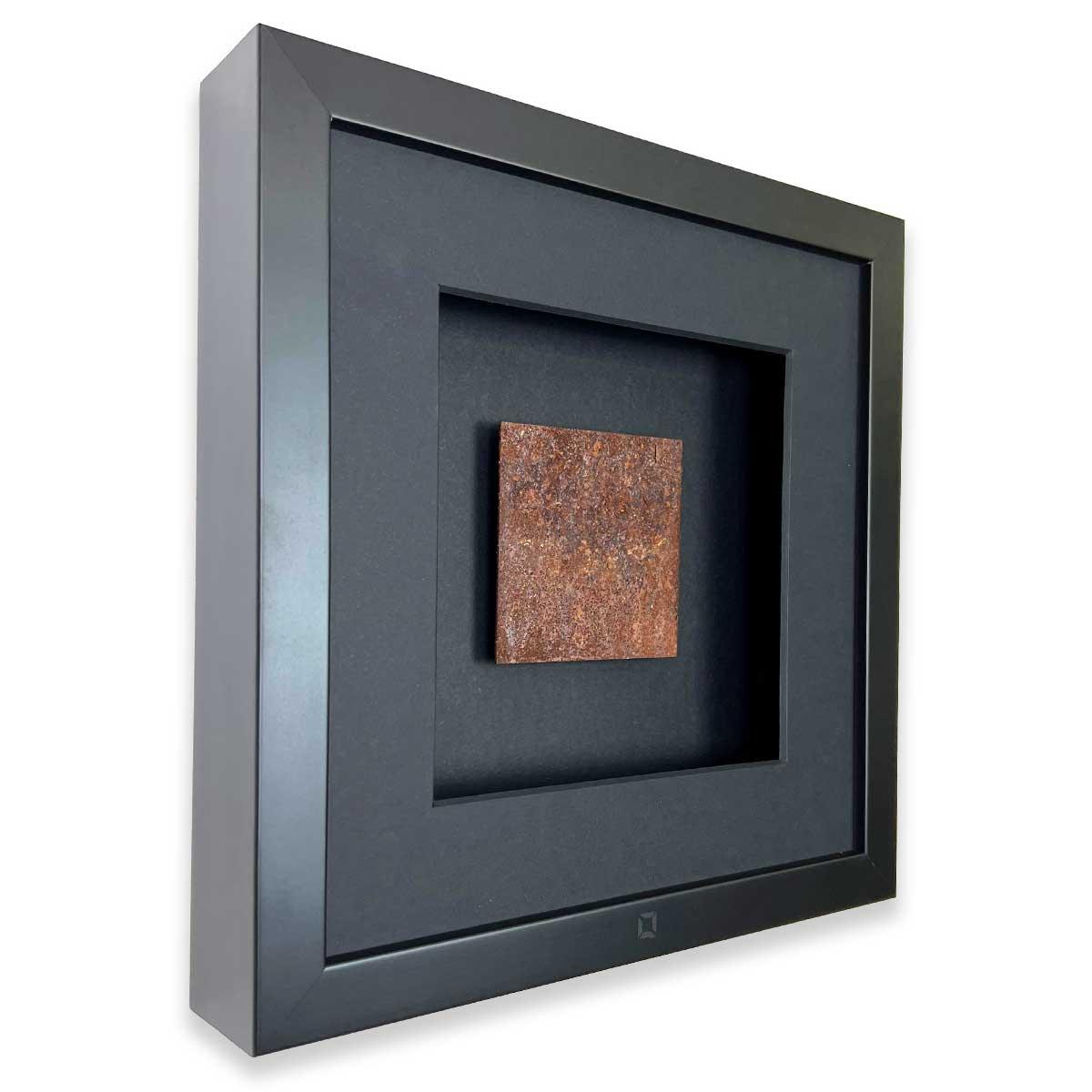 Quadratwerk Wandbild Seitenansicht Rost quadratisch 27cm