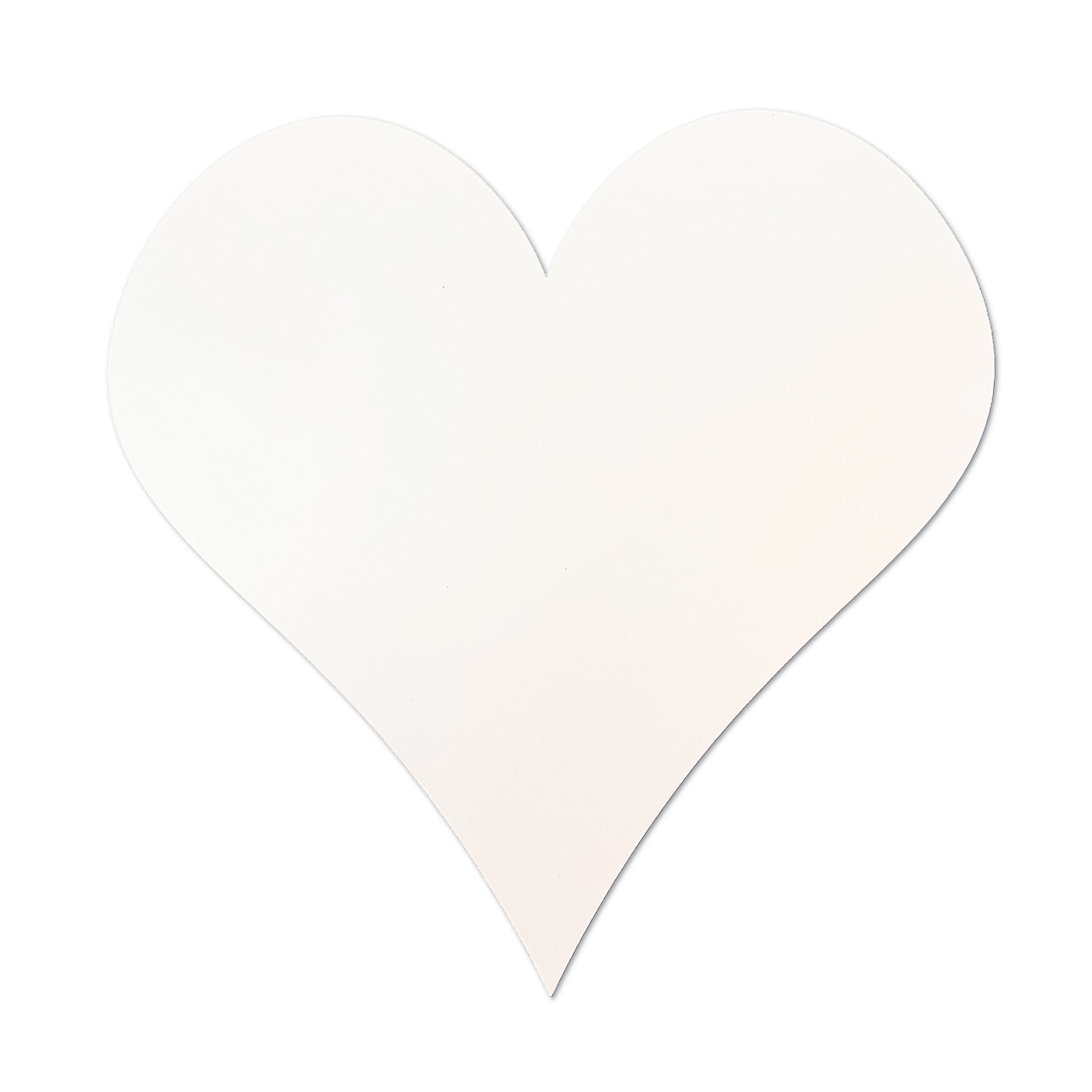 Wechsel-Inlay Herz weiß 58cm – ALL WHITE Heart Quadratwerk, mattweißes Herz-Inlay magnetisch wechselbar handgefertigt Made in Germany