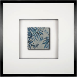 Quadratwerk Wandbild Signature Tile Empire 58m - Rahmen Schwarz, Hintergrund Weiß, Passepartout Weiß/Schwarz