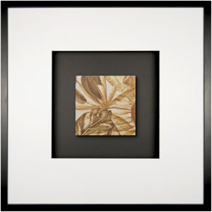 Quadratwerk Wandbild Signature Tile Terra 58m - Rahmen Schwarz, Hintergrund Schwarz, Passepartout Weiß/Weiß
