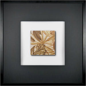 Quadratwerk Wandbild Signature Tile Terra 58m - Rahmen Schwarz, Hintergrund Weiß, Passepartout Schwarz/Schwarz