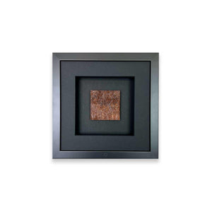 Wandbild Edelrost Industrial klein 27x27 cm – Urban Rust Quadratwerk, echte Rostpatina 3D-Optik handgefertigt Made in Germany