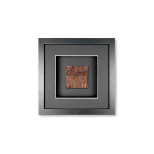 Quadratwerk Wandbild Urban Rust Quadrat 27cm - Rahmen Schwarz, Hintergrund Schwarz, Passepartout Schwarz/Weiß