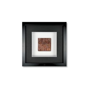 Quadratwerk Wandbild Urban Rust Quadrat 27cm - Rahmen Schwarz, Hintergrund Weiß, Passepartout Schwarz/Weiß