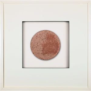 Quadratwerk Wandbild Urban Rust Rund 58cm - Rahmen Weiß, Hintergrund Weiß, Passepartout Weiß/Schwarz