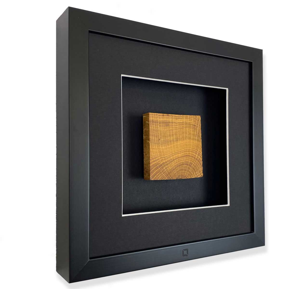 Wandbild OAK Holz Eiche quadratisch 27cm