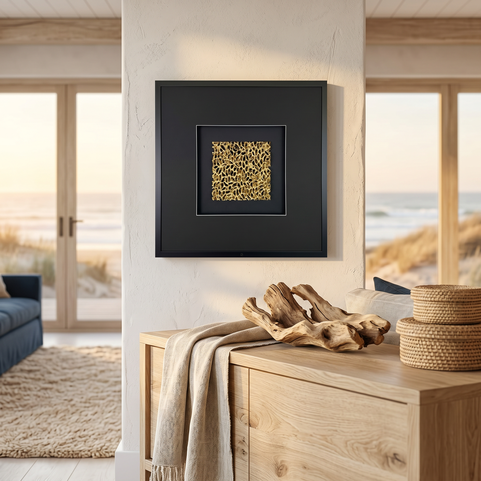 Wandbild MAGIC GOLD square (58×58 cm)