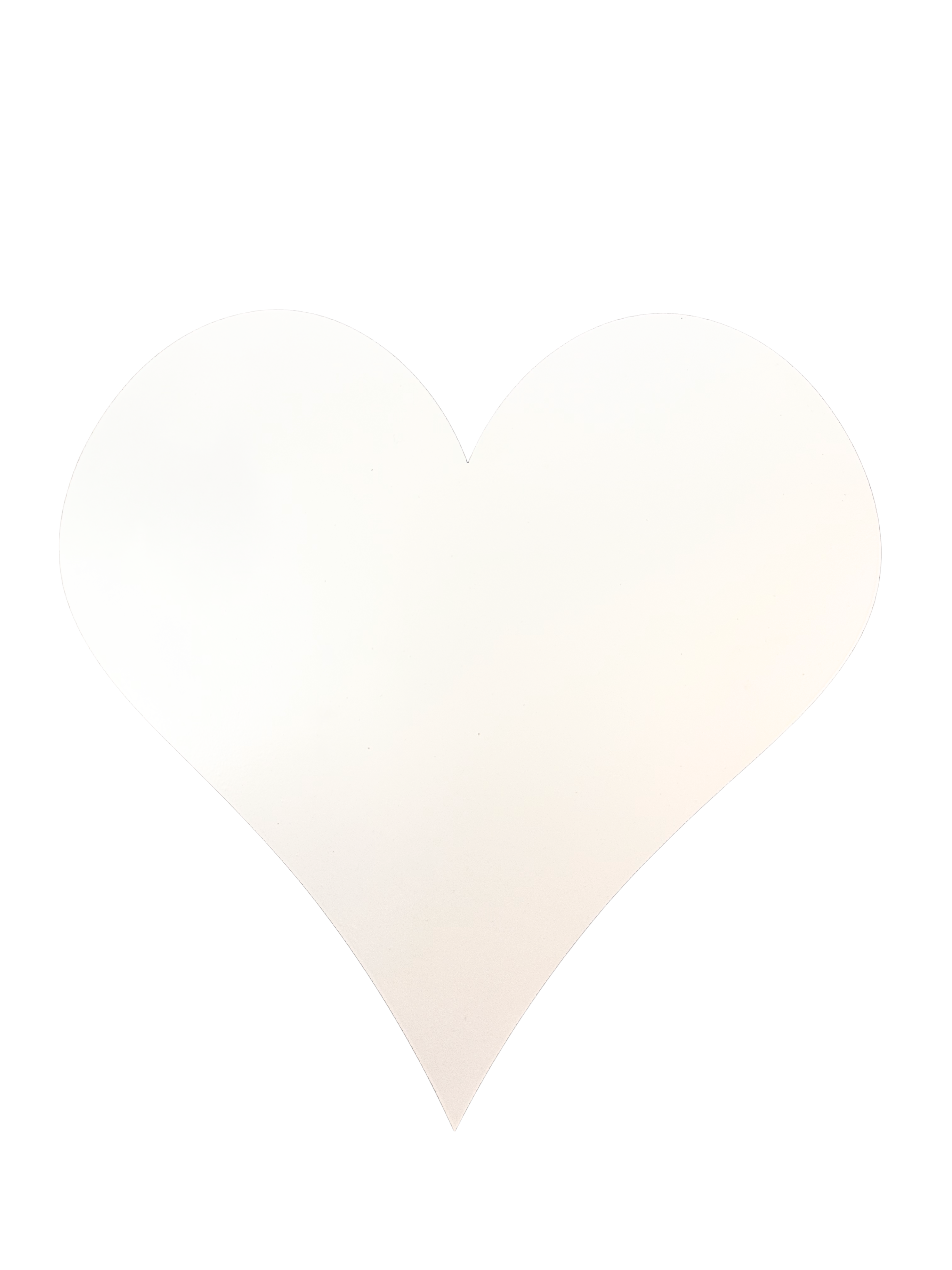 Inlay weißes Herz kl.