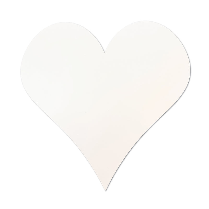 Quadratwerk Inlay ALL WHITE Heart Herz mattweiß magnetisches Wechselmotiv für 3D Wandbild