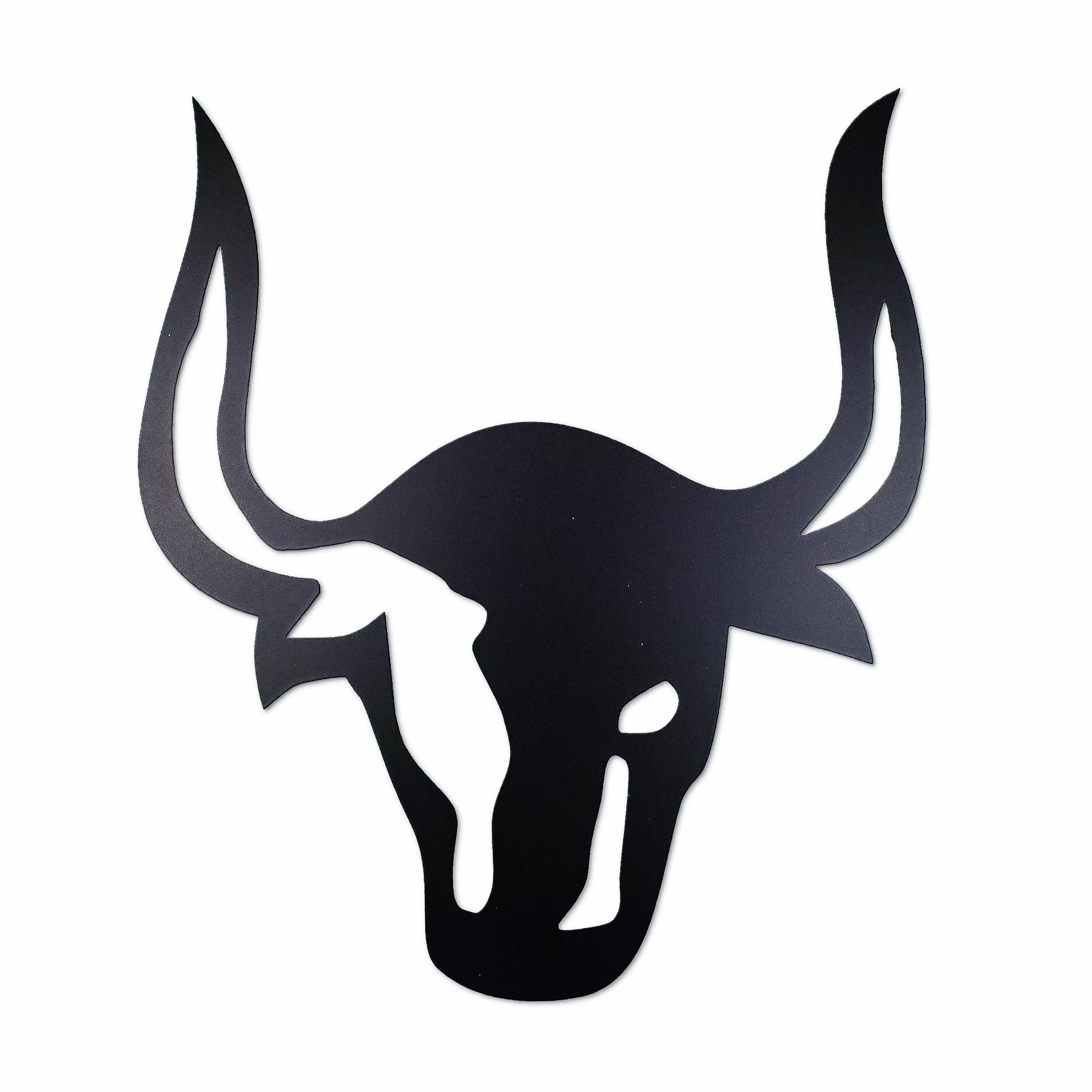 Quadratwerk Inlay PURE BLACK The Bull Stier mattschwarz magnetisches Wechselmotiv für 3D Wandbild