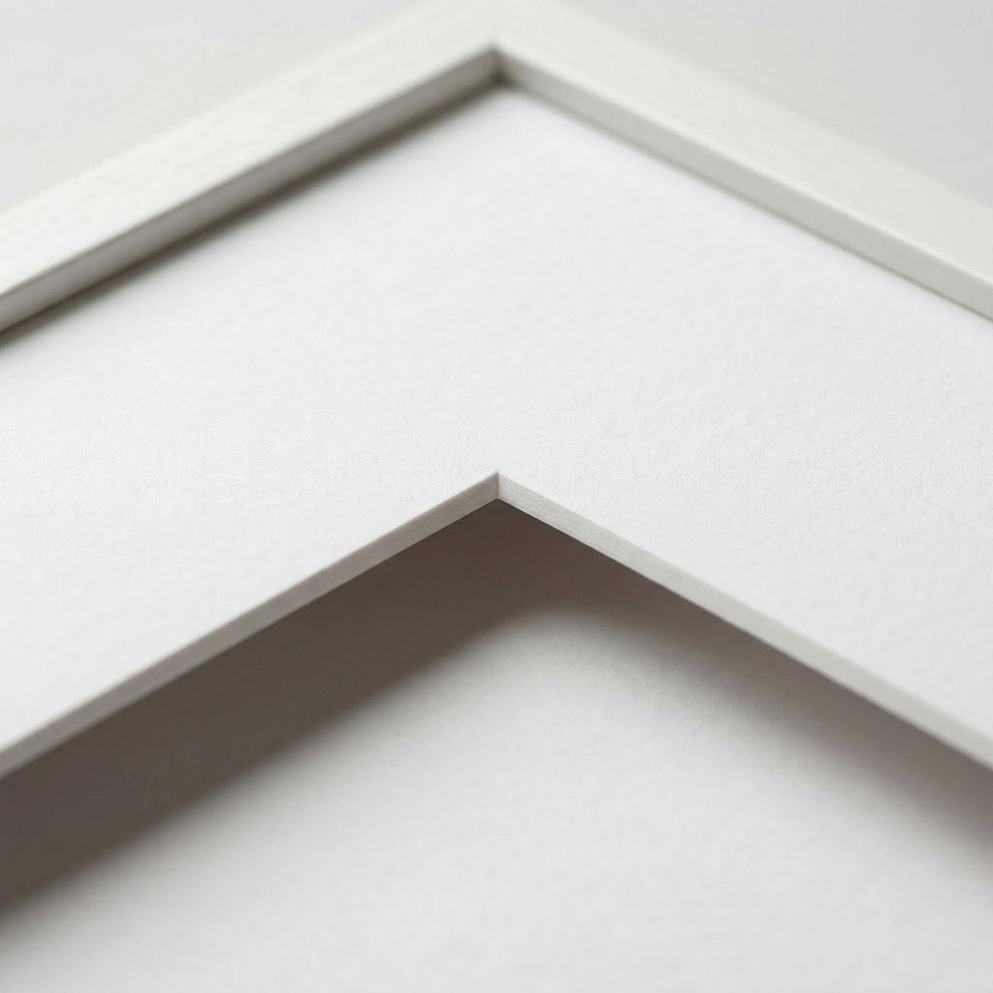 Quadratwerk weißer Rahmen – 3D-Wandbilder für minimalistische und moderne Wohnstile