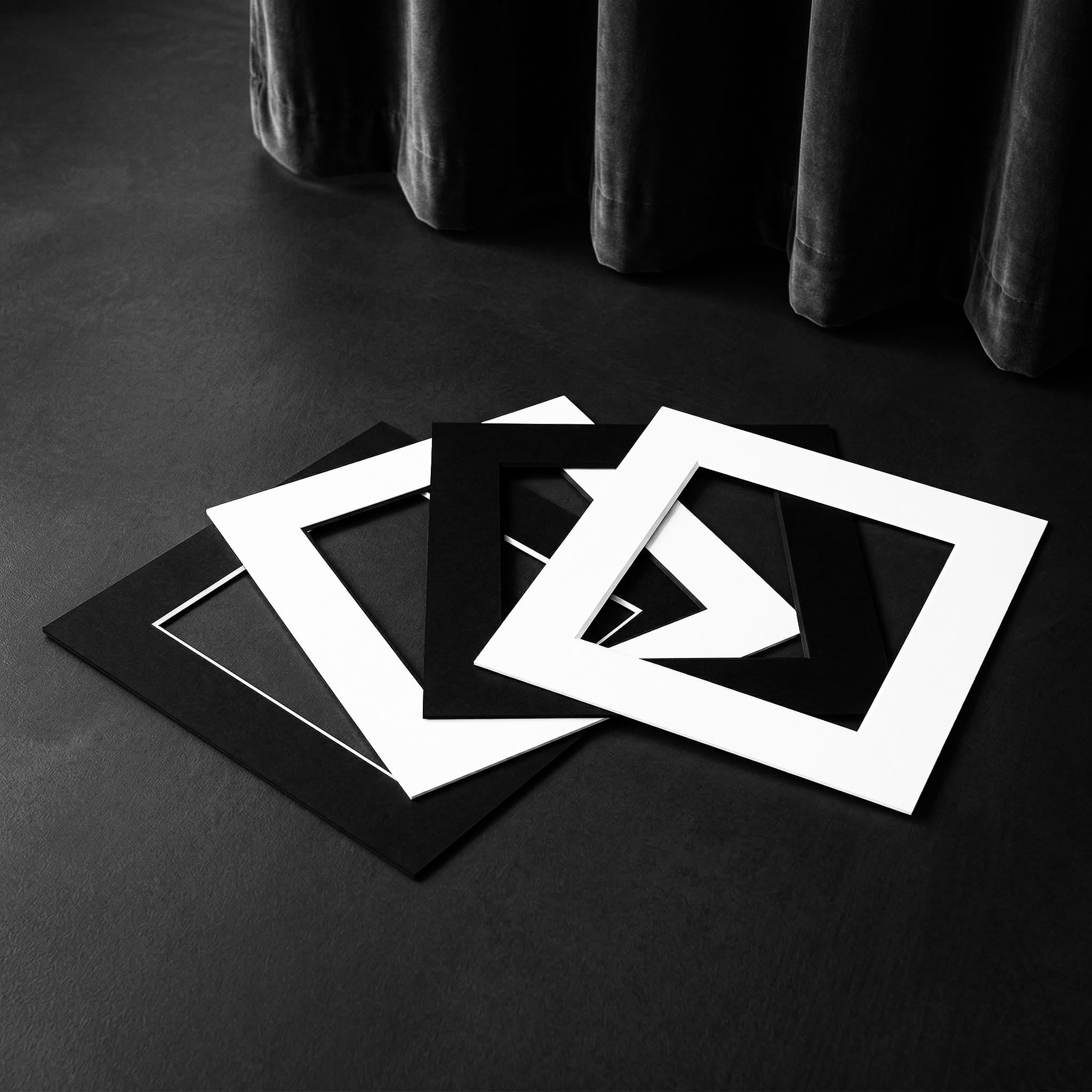 Quadratwerk Passepartout-Optionen – individuelle Gestaltung handgefertigter Wandbilder Deutschland
