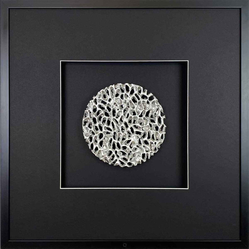 Wandbild MAGIC SILVER circle (58x58 cm)