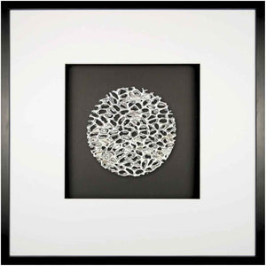 Wandbild MAGIC SILVER circle (58x58 cm)
