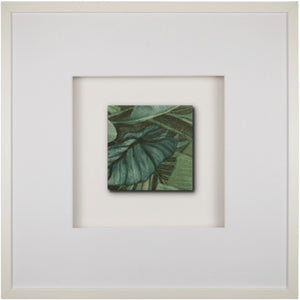 Quadratwerk Wandbild Signature Tile Eden 58m - Rahmen Weiß, Hintergrund Weiß, Passepartout Weiß/Weiß