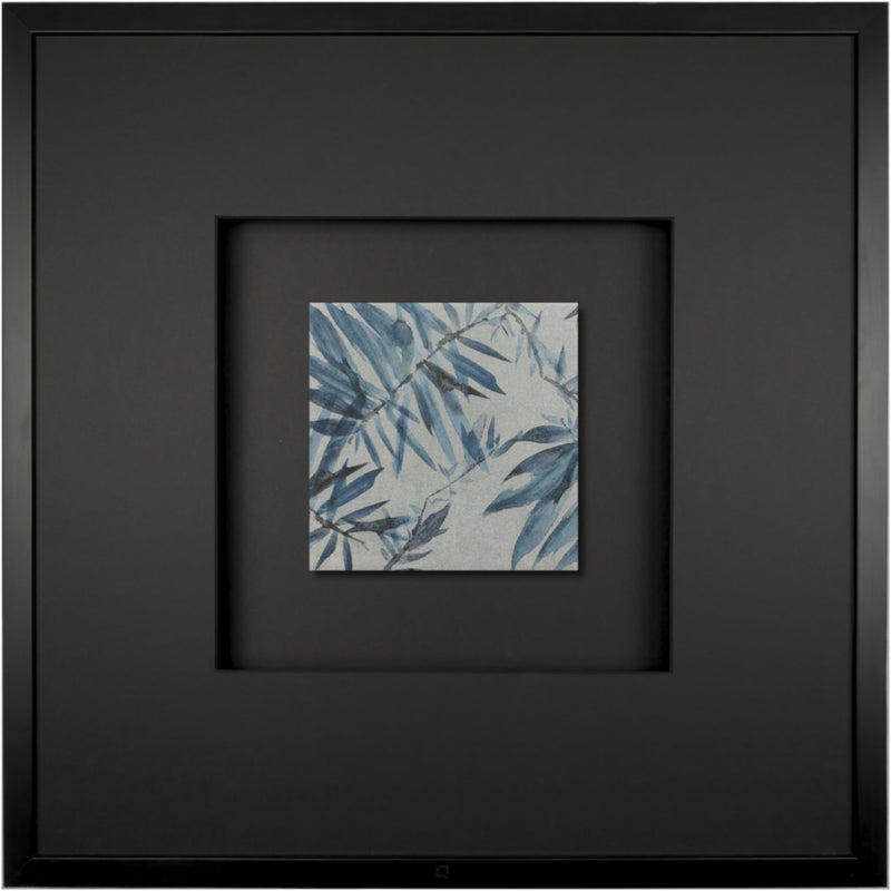 Quadratwerk Wandbild Signature Tile Empire 58m - Rahmen Schwarz, Hintergrund Schwarz, Passepartout Schwarz/Schwarz