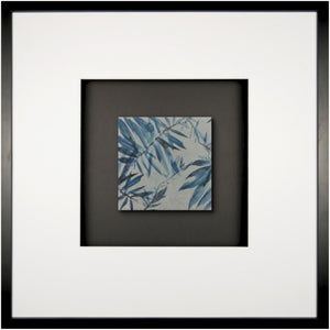 Quadratwerk Wandbild Signature Tile Empire 58m - Rahmen Schwarz, Hintergrund Schwarz, Passepartout Weiß/Weiß