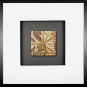 Quadratwerk Wandbild Signature Tile Terra 58m - Rahmen Schwarz, Hintergrund Schwarz, Passepartout Weiß/Schwarz