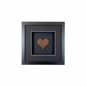 Wandbild Herz Rost klein 27x27 cm – Urban Rust Heart Quadratwerk, Edelrost-Herz Vintage 3D-Optik handgefertigt Made in Germany