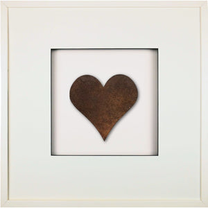 Wall art, metal, rust finish, square, 58cm