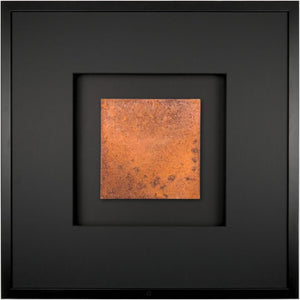 Quadratwerk Wandbild Urban Rust Quadrat 58cm - Rahmen Schwarz, Hintergrund Schwarz, Passepartout Schwarz/Schwarz