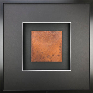 Wandbild Edelrost groß quadratisch 58x58 cm – Urban Rust Quadratwerk, echte Rostpatina 3D-Optik handgefertigt Made in Germany