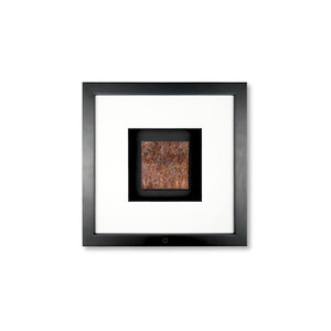 Quadratwerk Wandbild Urban Rust Quadrat 27cm - Rahmen Schwarz, Hintergrund Schwarz, Passepartout Weiß/Schwarz