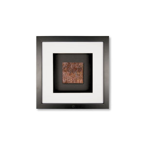 Quadratwerk Wandbild Urban Rust Quadrat 27cm - Rahmen Schwarz, Hintergrund Schwarz, Passepartout Weiß/Weiß