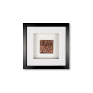Quadratwerk Wandbild Urban Rust Quadrat 27cm - Rahmen Schwarz, Hintergrund Weiß, Passepartout Weiß/Weiß