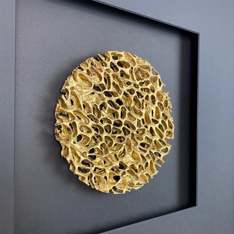 Wandbild MagicAlu, Kreis gold 58 x 58 cm - Quadratwerk.de