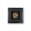 Wandbild Metal Alu gold Kreis 27x27 cm - Quadratwerk.de