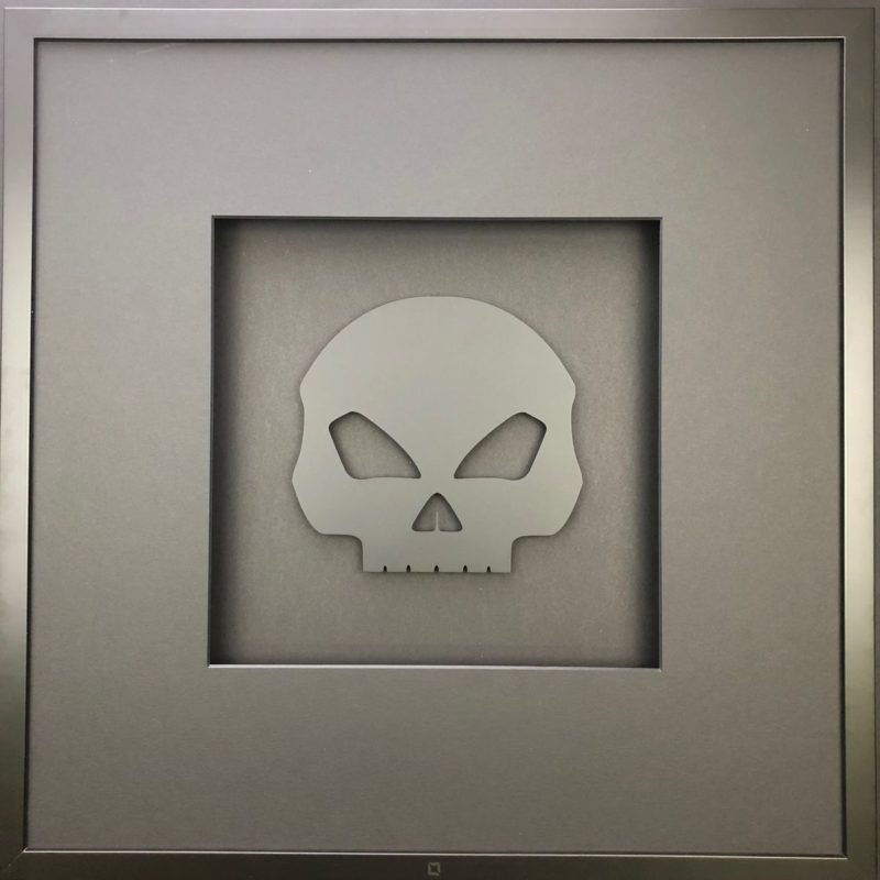 Wandbild Wohnzimmer Totenkopf Skull schwarz